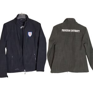 Eddie Bauer Princeton University jacket dark gray School Name embroidered Sz.Med